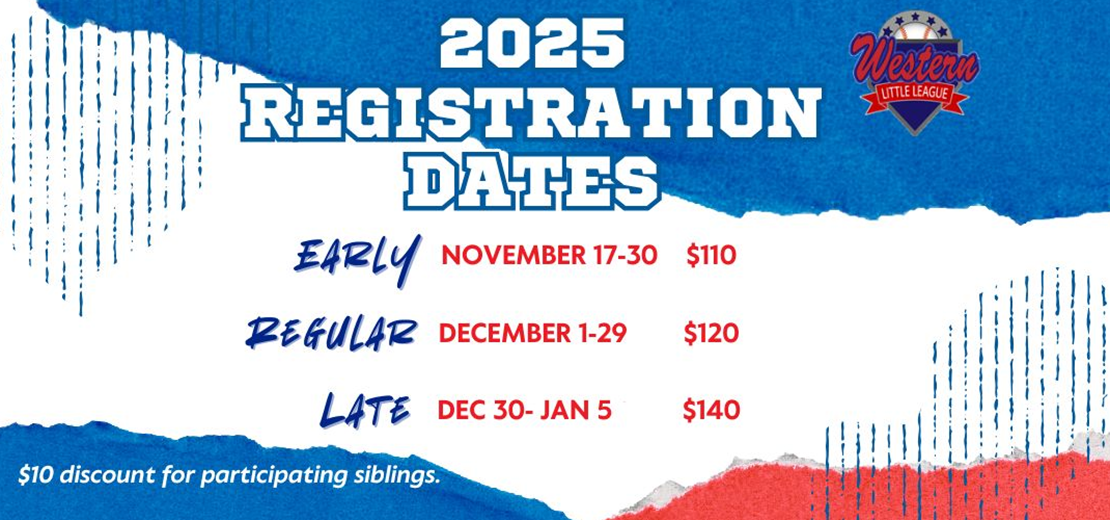 Registration for 2025 Season